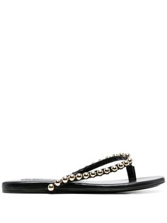 Jil Sander шлепанцы с бисером
