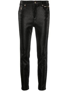 Versace Jeans Couture брюки скинни с блестками
