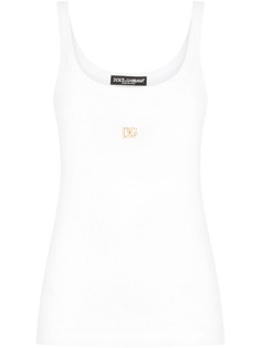 Dolce & Gabbana топ без рукавов с логотипом