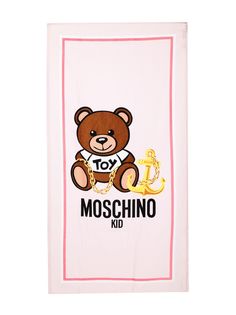 Moschino Kids полотенце с графичным принтом Teddy Anchor