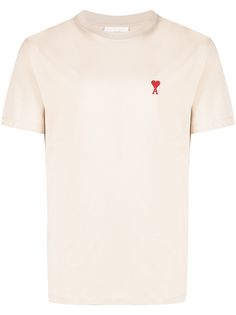 AMI Paris футболка с вышивкой