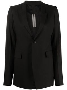 Rick Owens однобортный блейзер