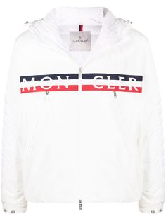 Moncler пуховик Olargues с логотипом