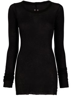 Rick Owens трикотажный топ с длинными рукавами