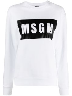 MSGM толстовка с круглым вырезом и логотипом