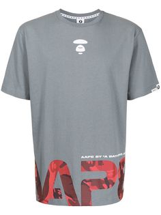 AAPE BY *A BATHING APE® футболка с камуфляжным логотипом