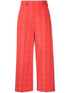 MSGM укороченные брюки в клетку
