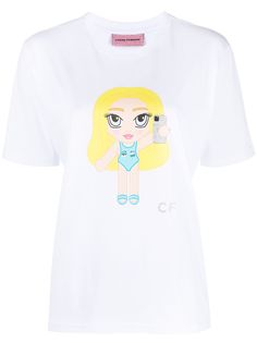 Chiara Ferragni футболка CFMascotte с круглым вырезом