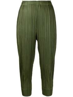 Pleats Please Issey Miyake укороченные плиссированные брюки