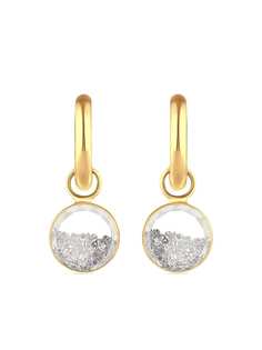 Moritz Glik серьги-подвески из желтого золота с бриллиантами