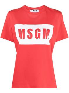 MSGM футболка с логотипом