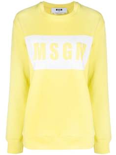MSGM толстовка с круглым вырезом и логотипом