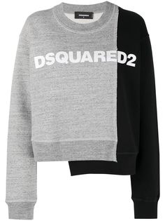 Dsquared2 толстовка в технике пэчворк с логотипом