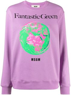 MSGM толстовка Fantastic Green