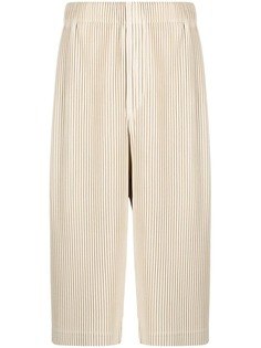 Homme Plissé Issey Miyake укороченные брюки широкого кроя с плиссировкой