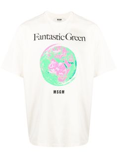 MSGM футболка с графичным принтом