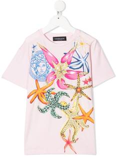 Young Versace футболка с принтом Medusa and Starfish