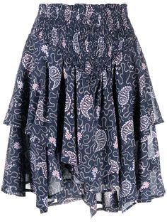 Isabel Marant Étoile многослойная юбка с принтом пейсли