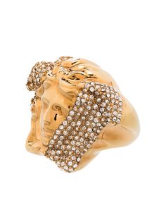 Versace кольцо Palazzo Dia с кристаллами