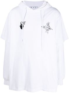 Off-White худи с графичным принтом