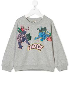 Kenzo Kids logo printed sweatshirt
