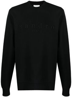 Sandro Paris толстовка с вышитым логотипом