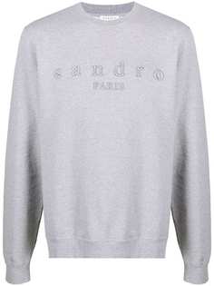 Sandro Paris толстовка с вышитым логотипом