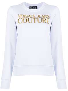Versace Jeans Couture толстовка с круглым вырезом и вышитым логотипом