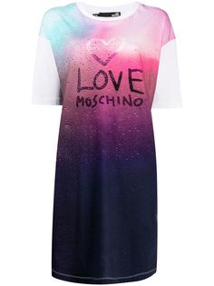Love Moschino платье-футболка с логотипом
