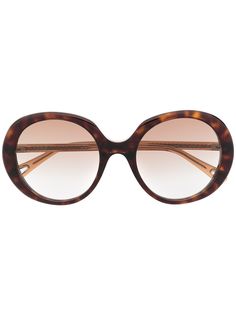 Chloé Eyewear солнцезащитные очки в массивной оправе