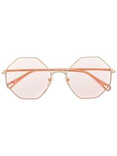 Chloé Eyewear солнцезащитные очки в полукруглой оправе