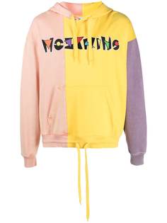 Moschino худи в стиле колор-блок с логотипом