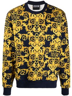 Versace Jeans Couture джемпер с принтом Logo Baroque