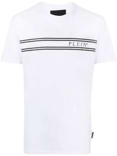 Philipp Plein полосатая футболка с логотипом
