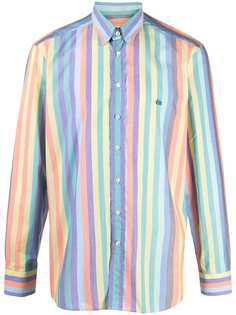 Etro полосатая рубашка на пуговицах