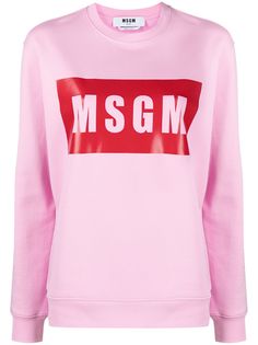 MSGM толстовка с круглым вырезом и логотипом