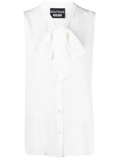 Boutique Moschino блузка без рукавов с бантом