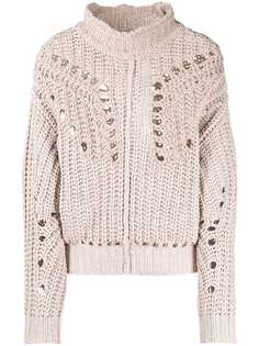 Isabel Marant Étoile джемпер Jarren в рубчик с вырезами