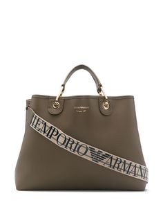 Emporio Armani сумка-тоут с ремешком на плечо и логотипом