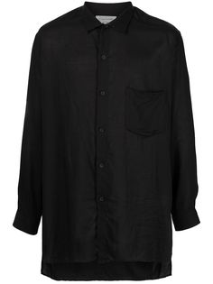 Yohji Yamamoto рубашка с длинными рукавами