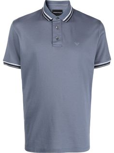 Emporio Armani рубашка поло с вышитым логотипом