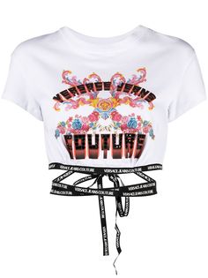 Versace Jeans Couture футболка с ремешками