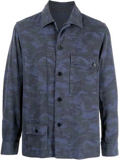 PS Paul Smith куртка-рубашка с камуфляжным принтом