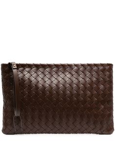 Bottega Veneta клатч с плетением Intrecciato