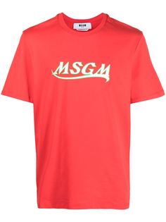 MSGM футболка с логотипом