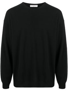 Givenchy пуловер с нашивкой-логотипом
