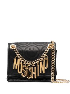 Moschino сумка через плечо с логотипом