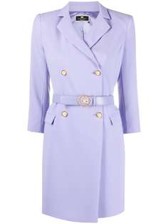 Elisabetta Franchi double-breasted belted dress
