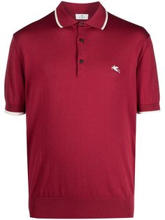 Etro embroidered-logo cotton polo shirt