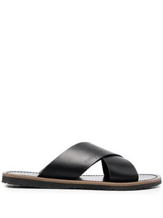 Car Shoe crossover slip-on leather sandals